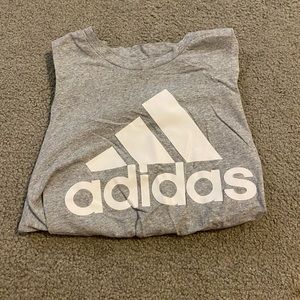 Adidas grey tie tank